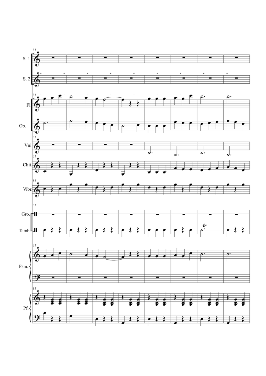 Amore mio non piangere Large Ensemble scores gallery preview page 5
