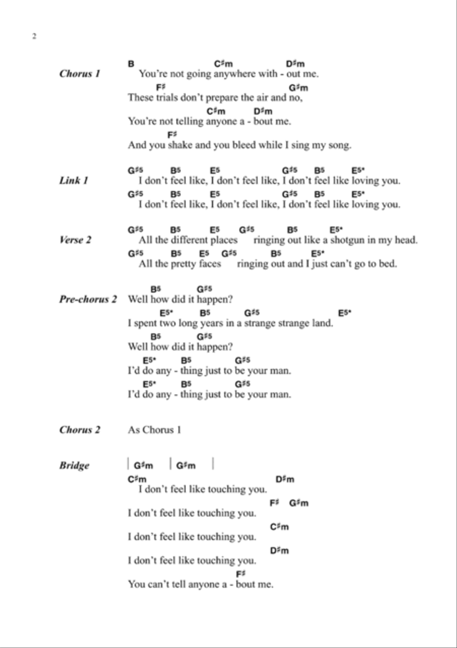 All The Pretty Faces All The Pretty Faces Guitar scores gallery preview page 2