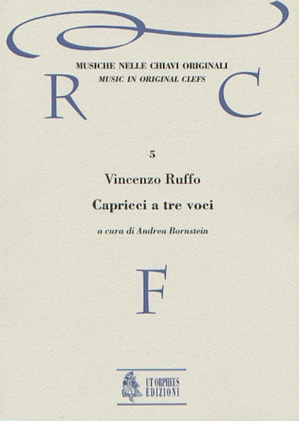 Capricci a tre voci (Milano 1564) [original clefs]