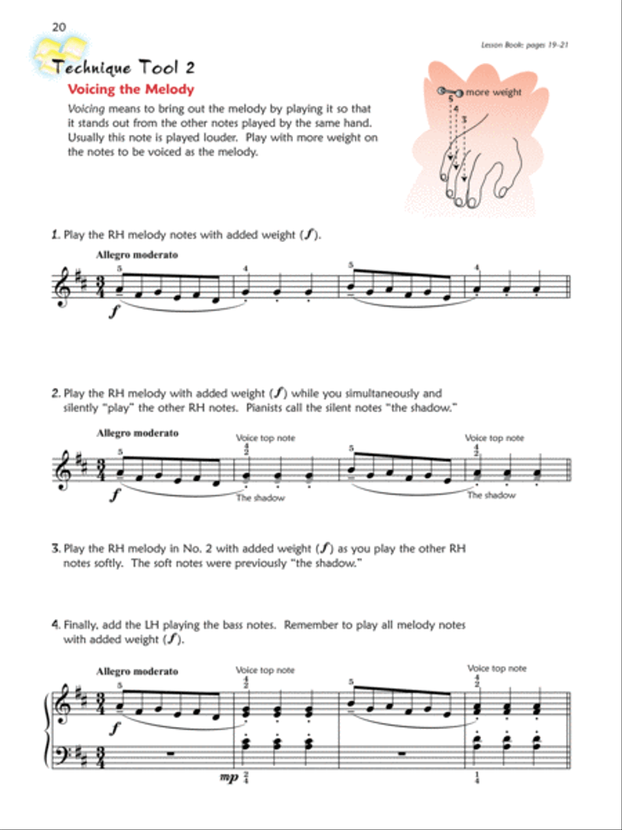 Premier Piano Course Technique, Book 6 Piano Method scores gallery preview page 6