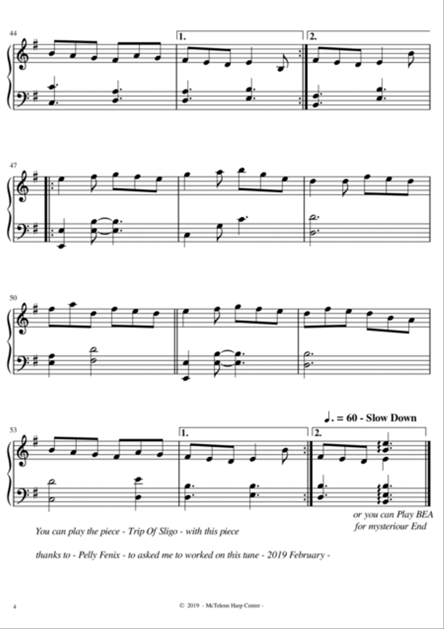 Gallagher's Frolic - Irish Jig - intermediate & 34 String Harp | McTelenn Harp Center Harp scores gallery preview page 5