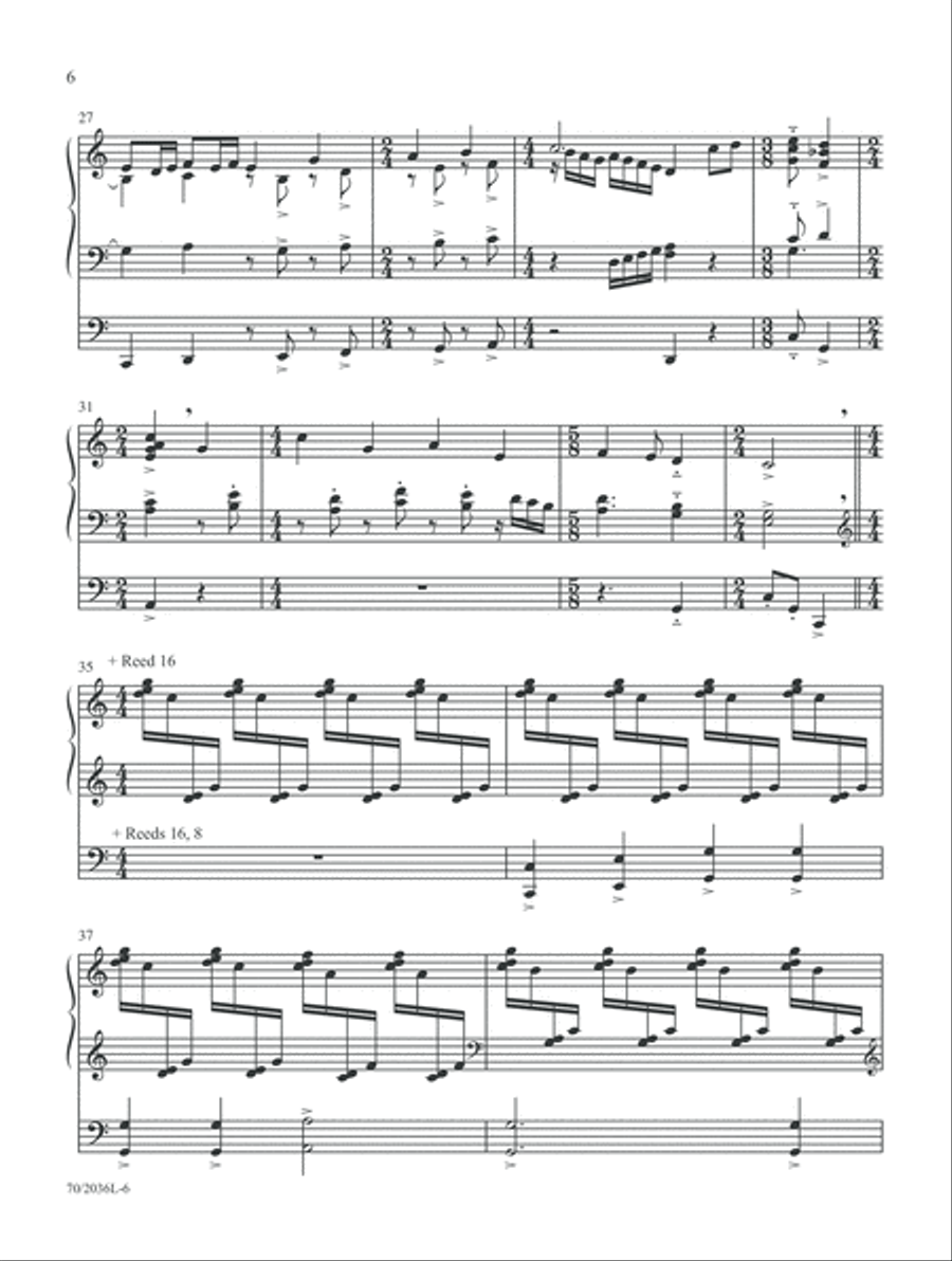 Come, Divine Messiah! (Digital Delivery) Organ scores gallery preview page 6