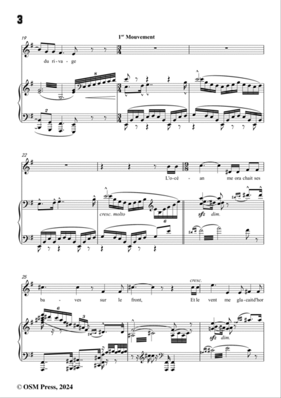 Duparc-La vague et la cloche,in e minor Voice scores gallery preview page 4