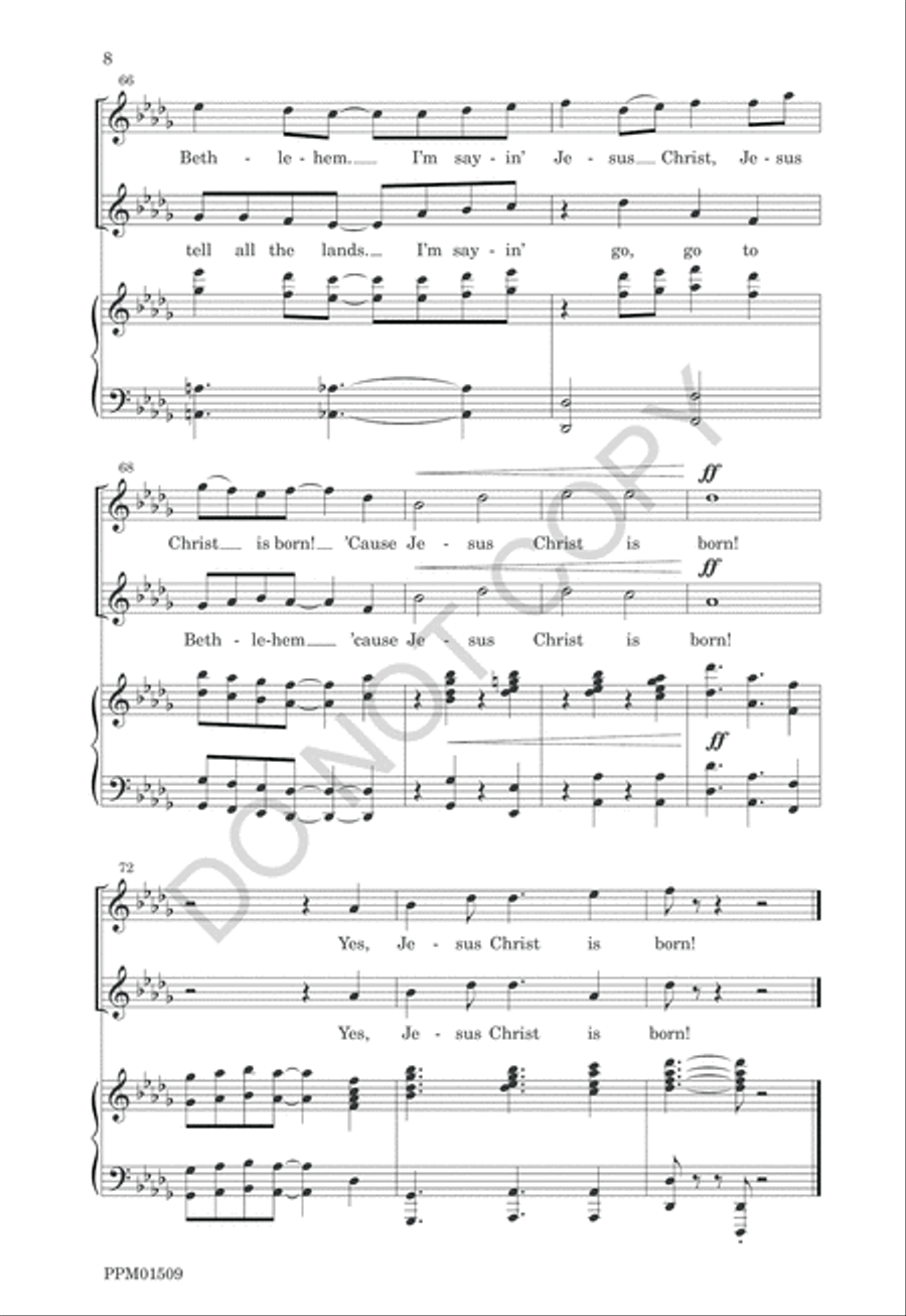 Go, Go to Bethlehem! 2-Part scores gallery preview page 11