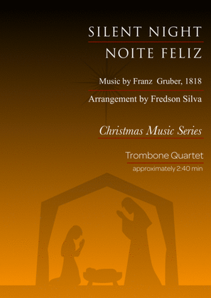 Book cover for Silent Night for Trombone Quartet
