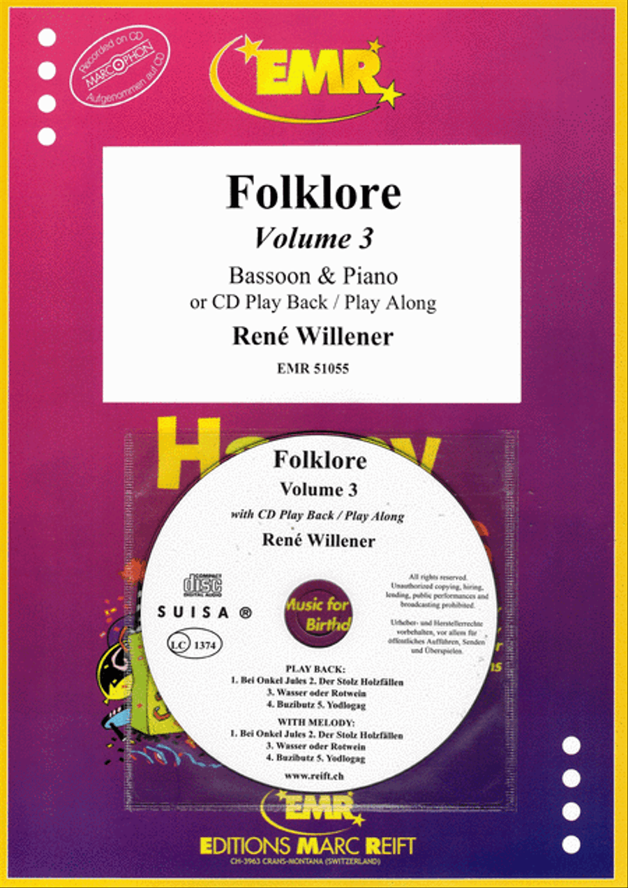 Folklore Volume 3 Bassoon Solo scores gallery preview page 1