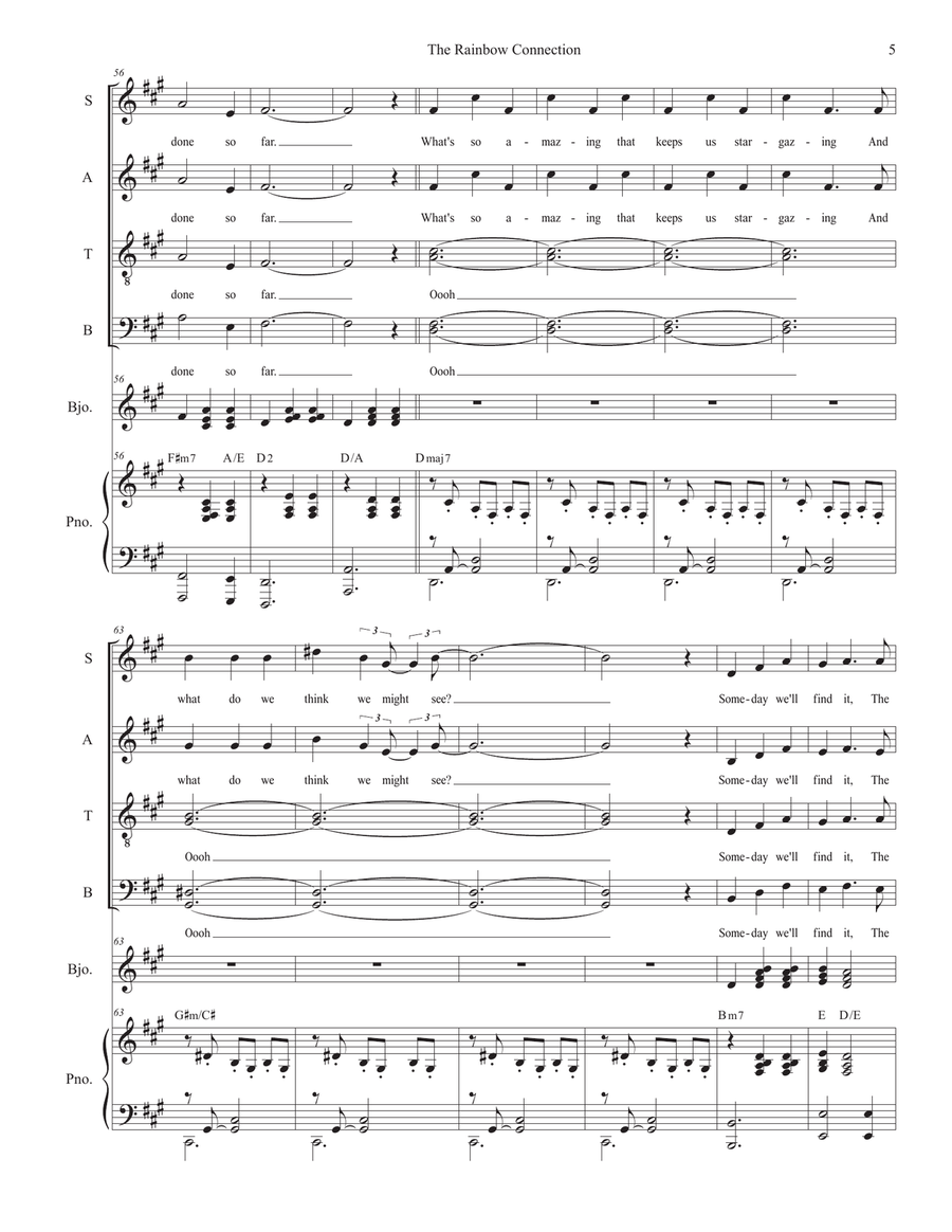 The Rainbow Connection 4-Part scores gallery preview page 5