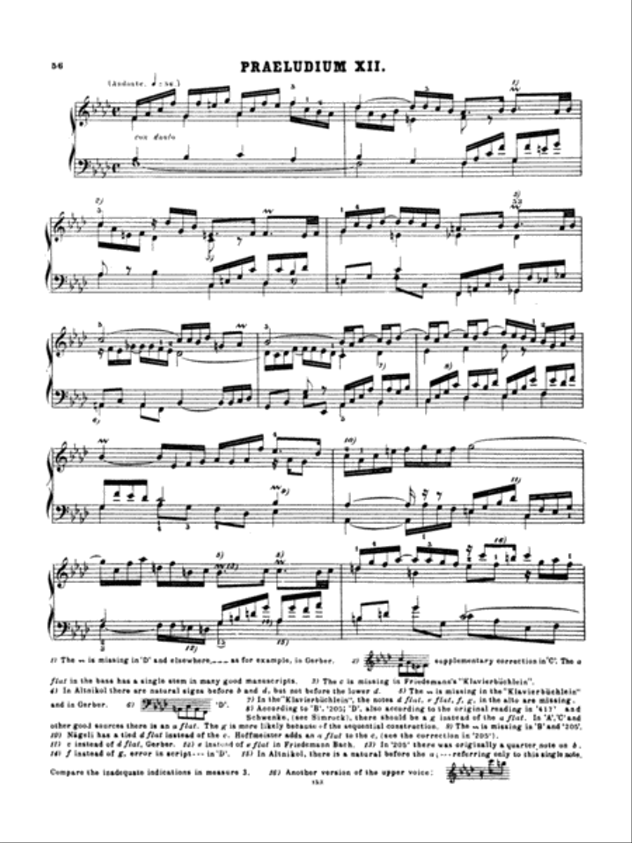 Bach: The Well-Tempered Clavier (Volume I) (Ed. Hans Bischoff) Piano Solo scores gallery preview page 1