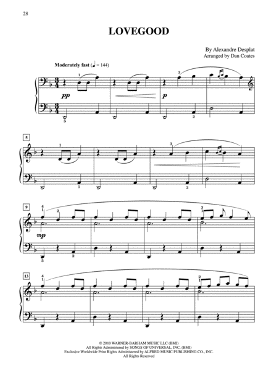 Harry Potter and the Deathly Hallows, Part 1 Easy Piano scores gallery preview page 5