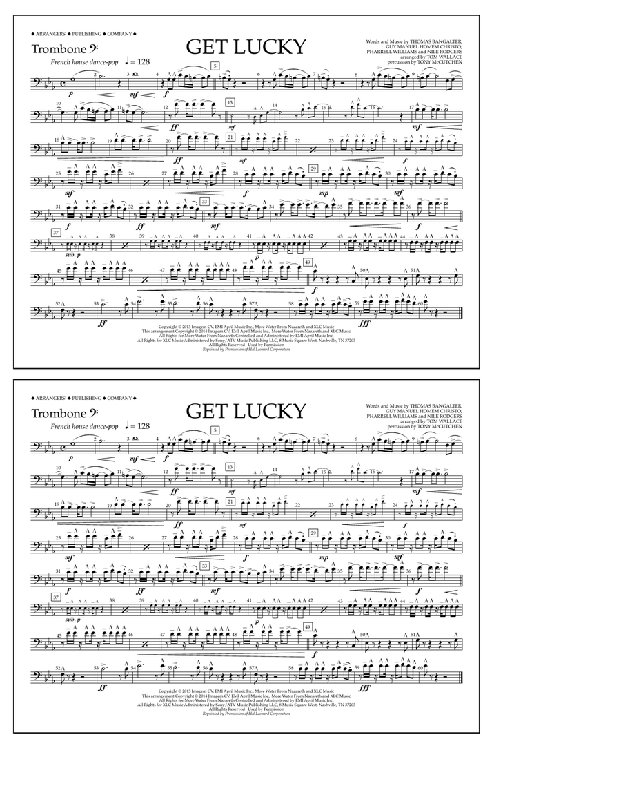Get Lucky - Trombone B.C.