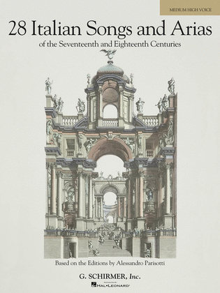 Book cover for 28 Italian Songs & Arias of the 17th & 18th Centuries – Medium High, Book Only