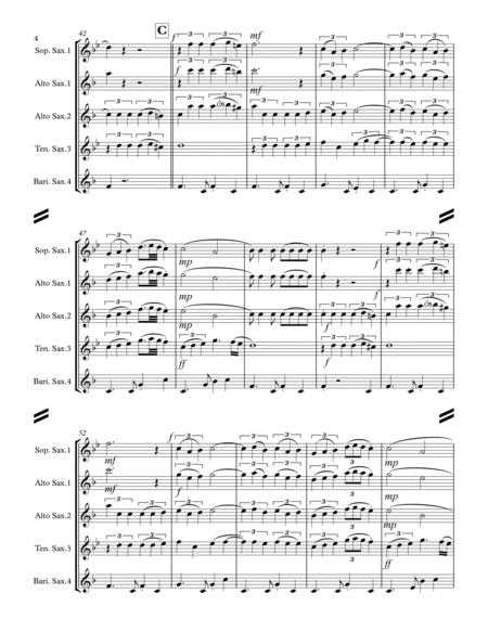 La Paloma (for Saxophone Quartet SATB or AATB) image number null