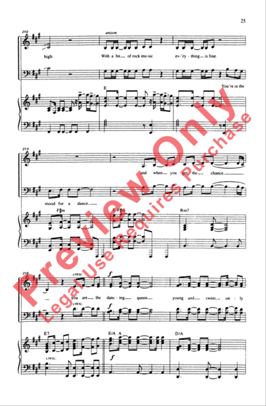 ABBA Forever! 4-Part scores gallery preview page 25