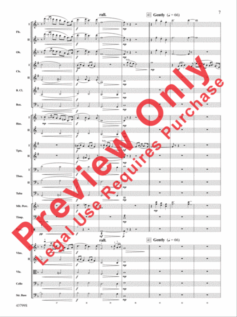 Appalachian Morning Full Orchestra scores gallery preview page 8