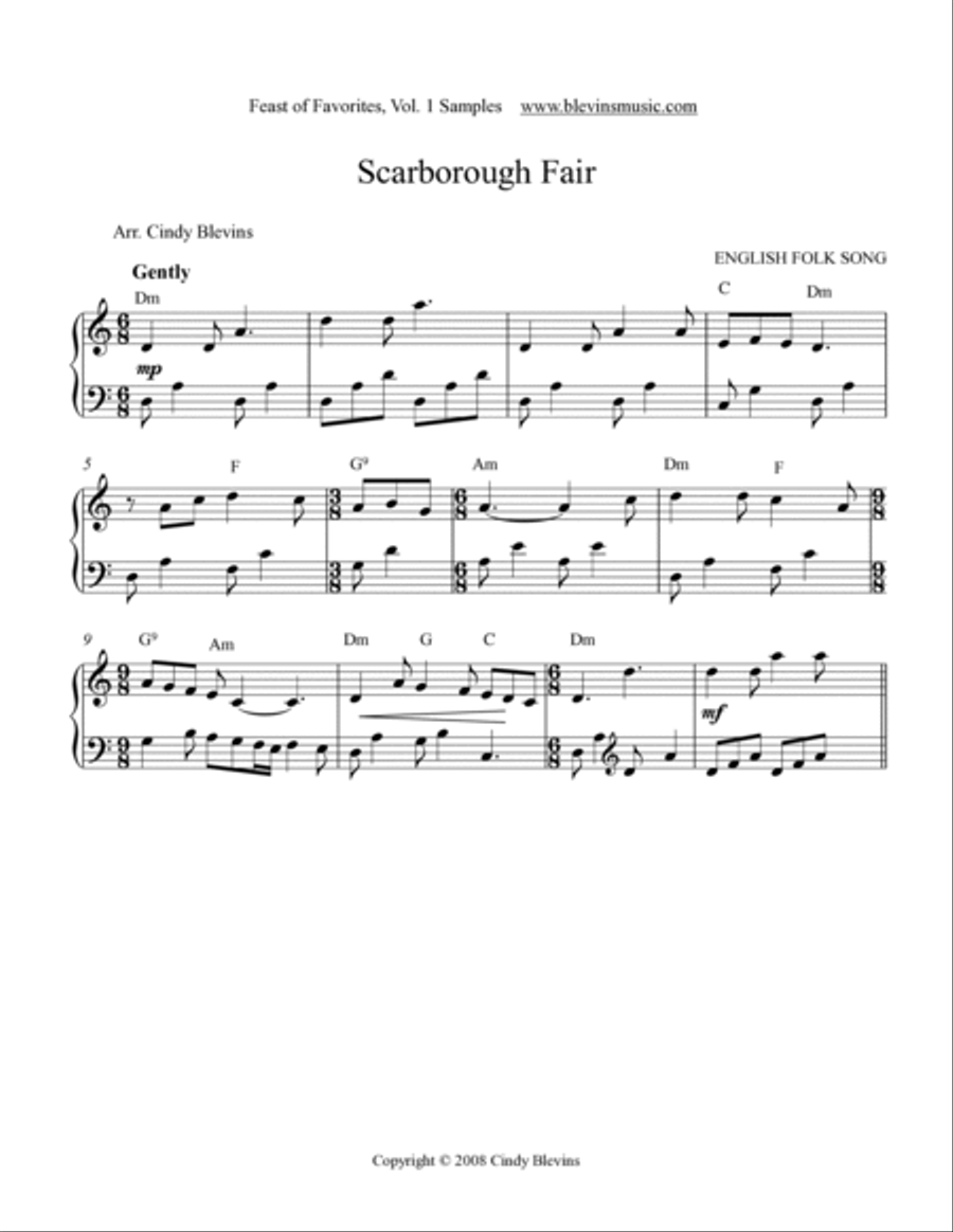 Feast of Favorites, Vol. 1, 21 Solos for all harps Lap Harp scores gallery preview page 2