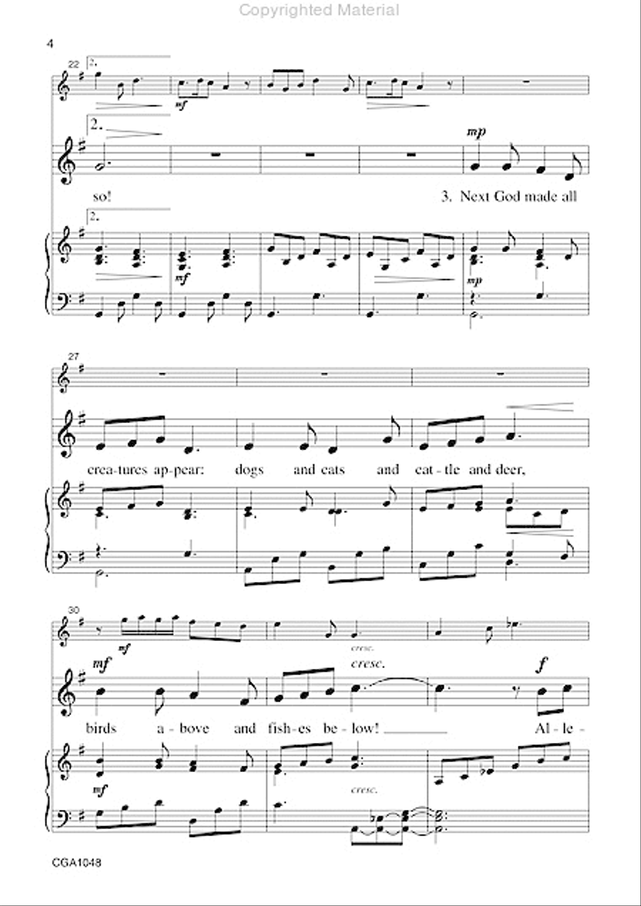 God Made It So God Made It So Unison Choir scores gallery preview page 4