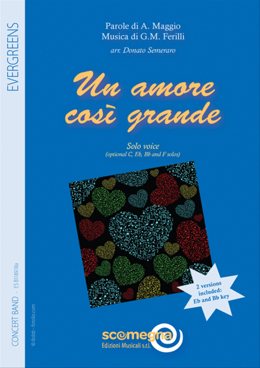 Un Amore Cosi Grande Un Amore Cosi Grande Concert Band scores gallery preview page 1