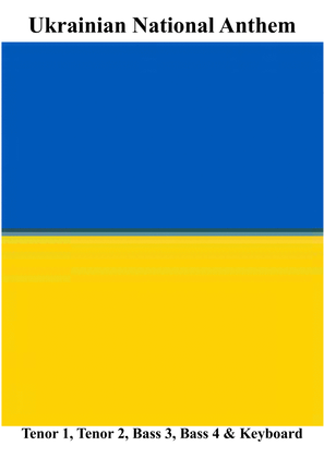 Book cover for Ukrainian National Anthem for TTBB & Organ MFAO World National Anthem Series