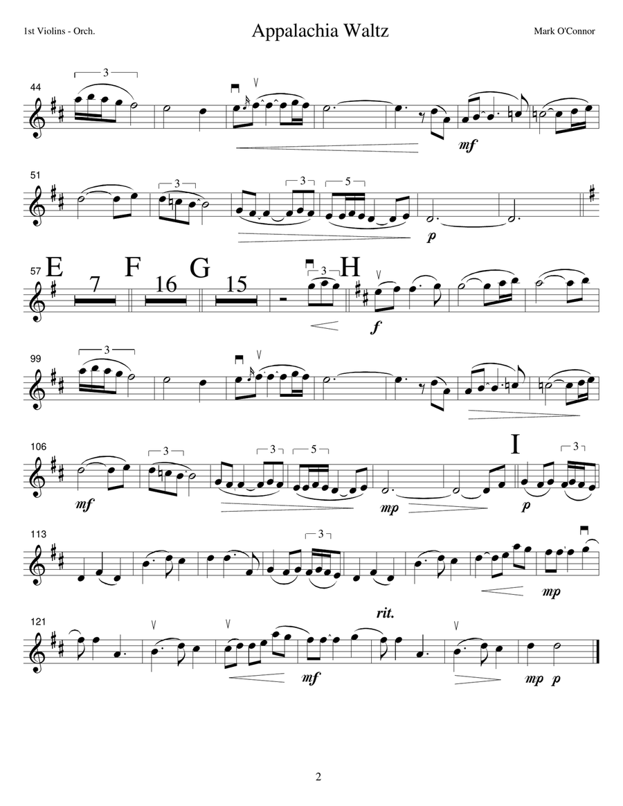 Appalachia Waltz (string orchestra parts) String Orchestra scores gallery preview page 5