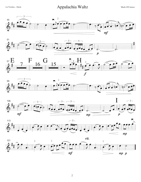 Appalachia Waltz (string orchestra parts) by Mark O'Connor String Orchestra - Digital Sheet Music