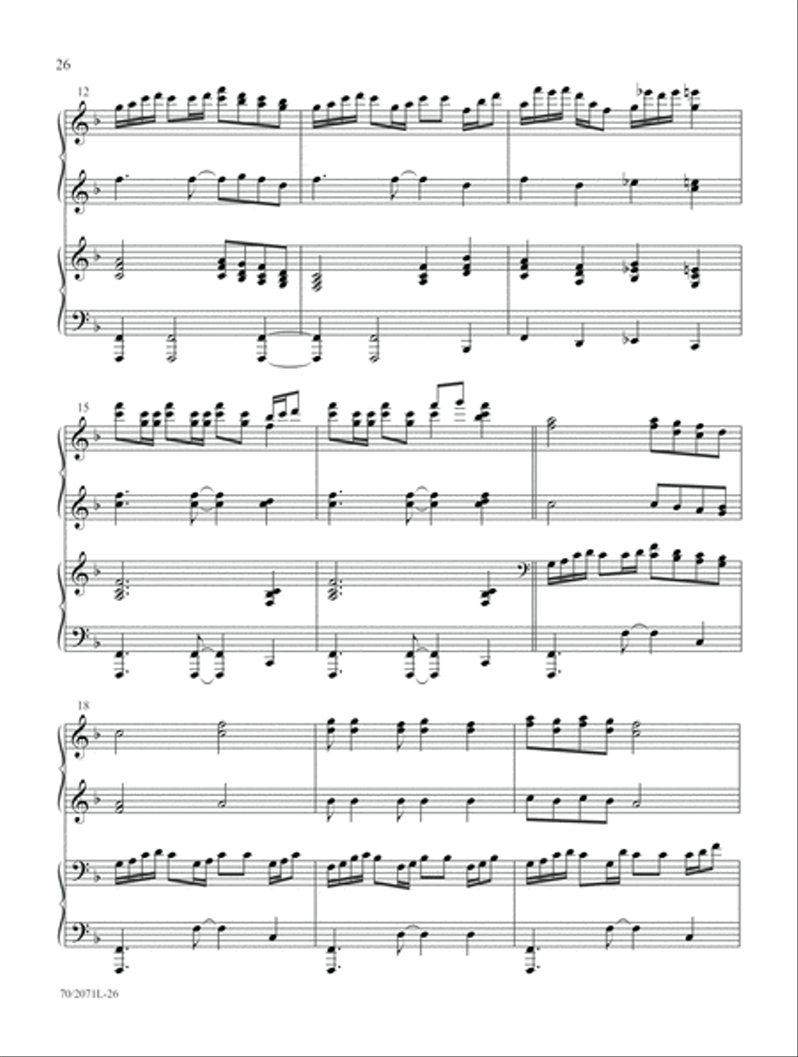 Go, Tell It on the Mountain Piano Duet scores gallery preview page 13