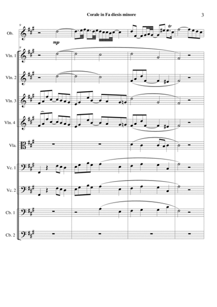 Choral in F sharp minor for oboe and string orchestra image number null