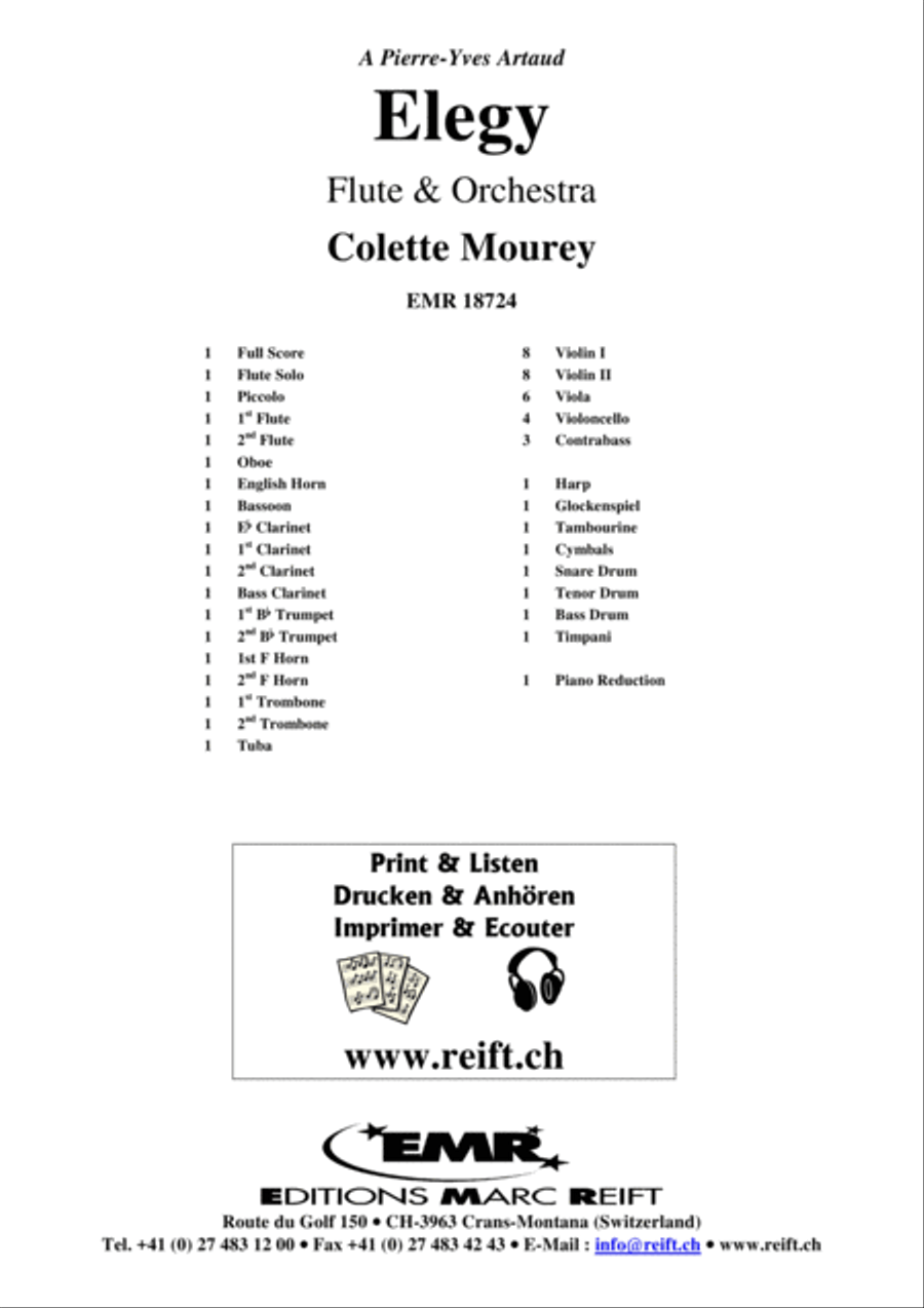 Elegy Elegy Orchestra scores gallery preview page 2