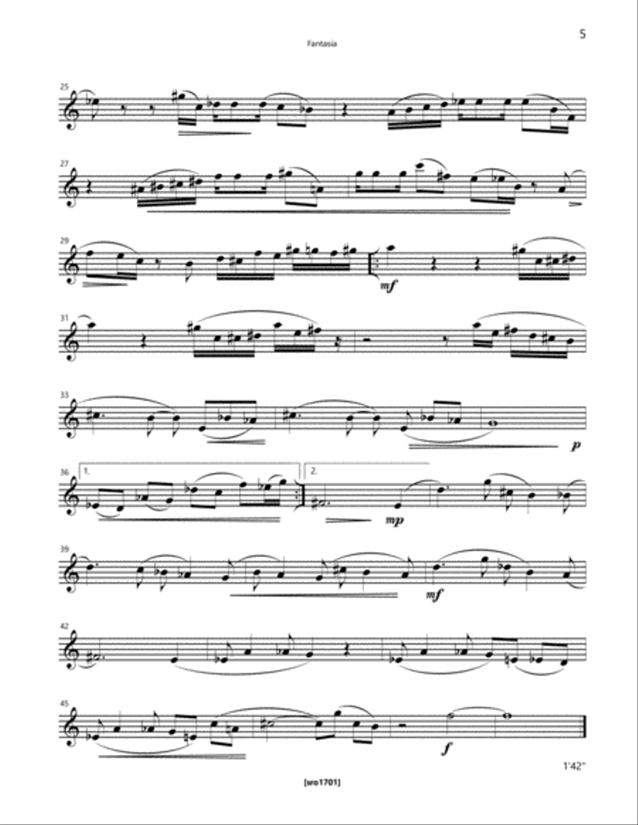 Fantasia Flute Solo scores gallery preview page 5