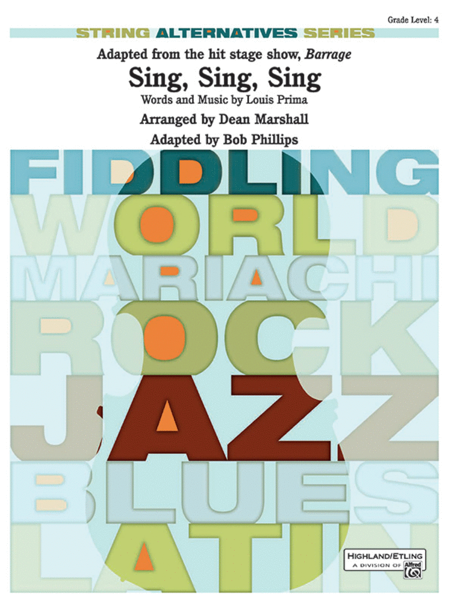Sing, Sing, Sing (adapted from the stage show Barrage) String Orchestra scores gallery preview page 1