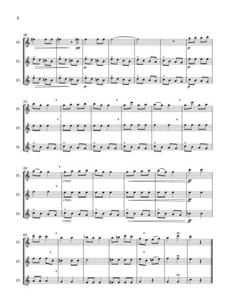 Derlin Din Din (arr. for Flute Trio) image number null