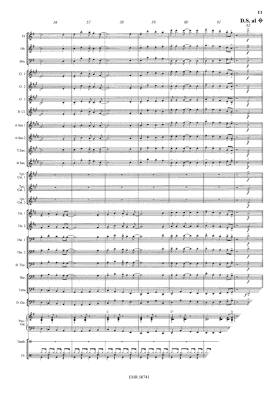 Swingle Bells Concert Band scores gallery preview page 12