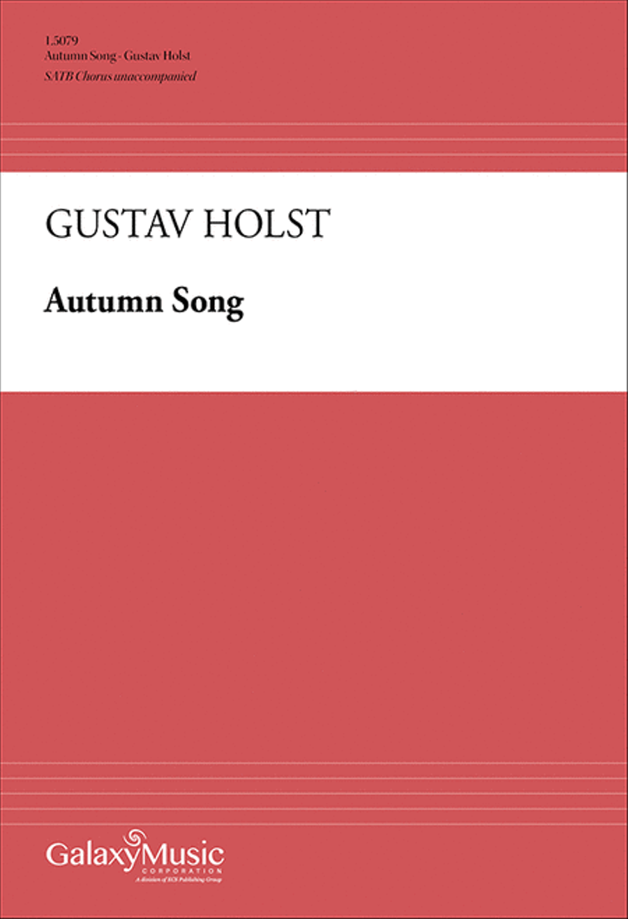 Autumn Song 4-Part scores gallery preview page 1