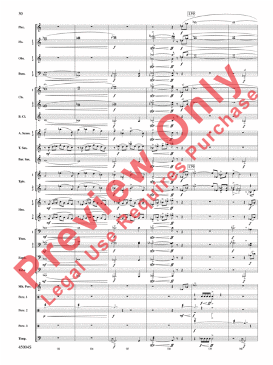 Red Rock Mountain Concert Band scores gallery preview page 31