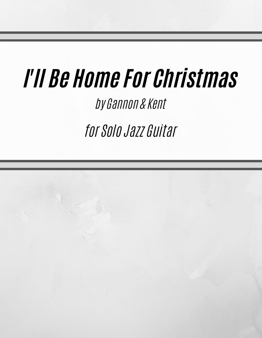 I'll Be Home For Christmas Acoustic Guitar scores gallery preview page 1