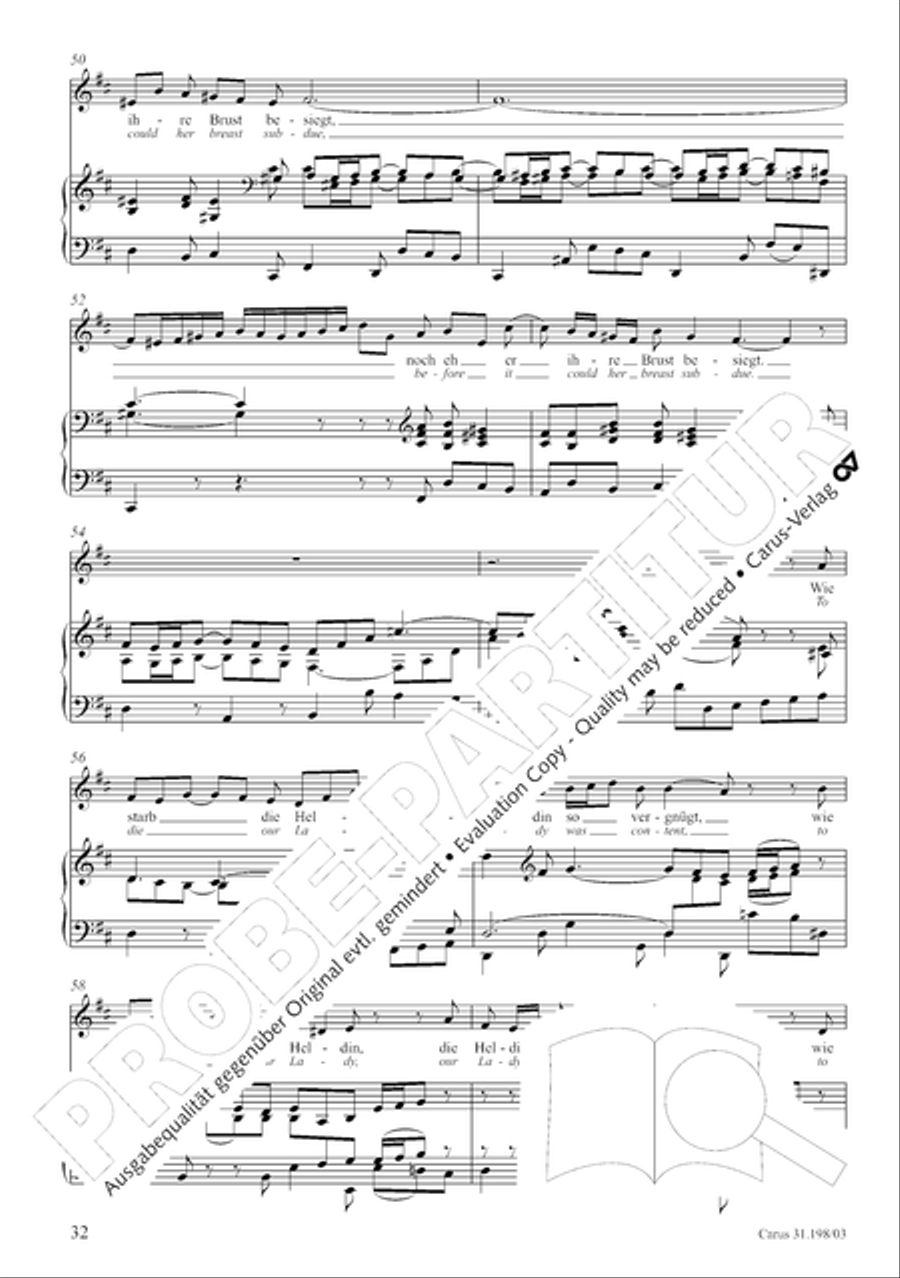 Let, Princess, let but one more ray (Lass, Furstin, lass noch einen Strahl) 4-Part scores gallery preview page 33