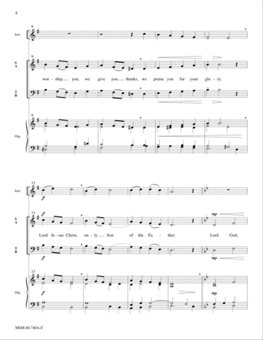 Missa St. Andrew Choir scores gallery preview page 4
