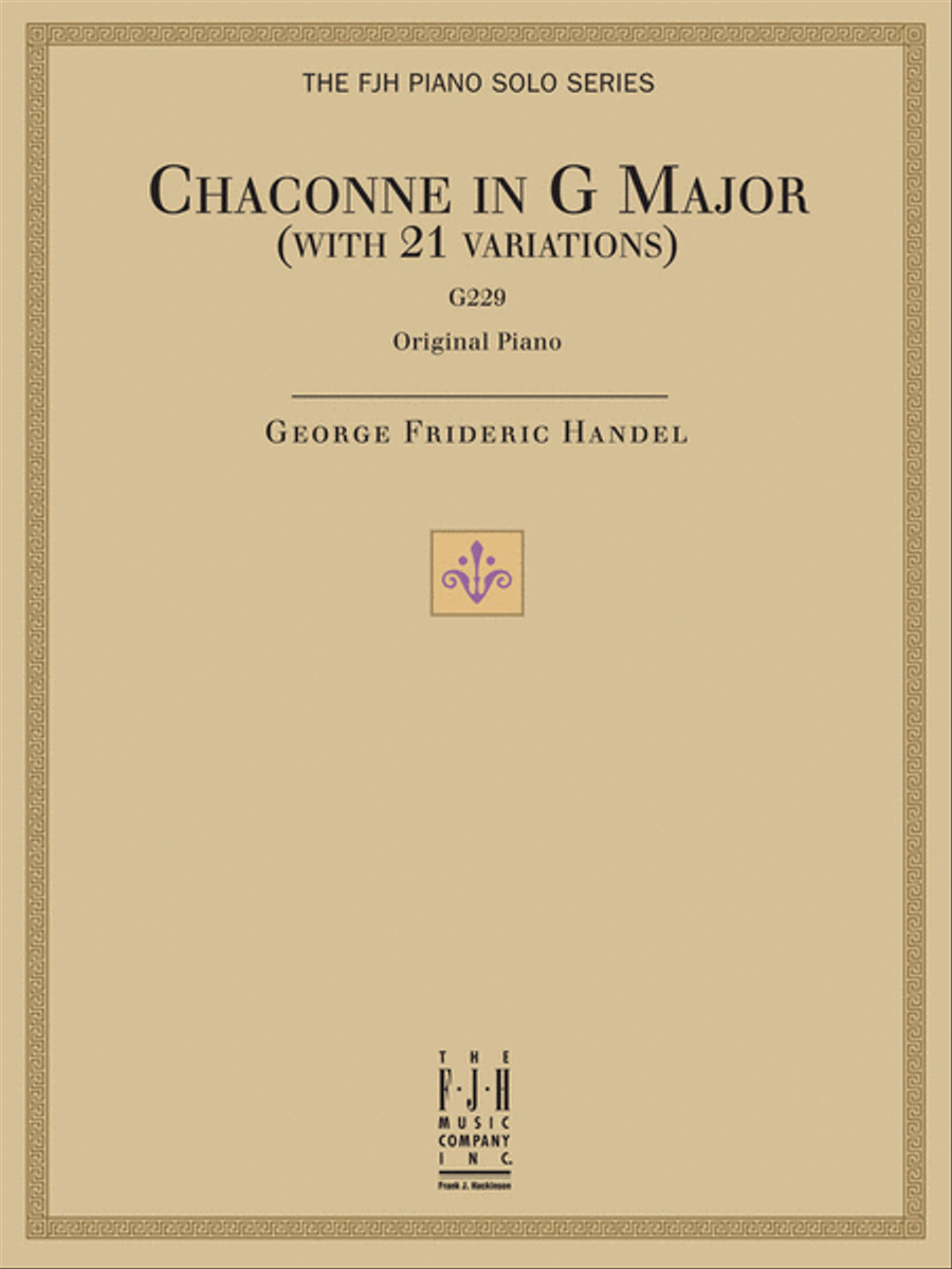 Chaconne in G Major, G 229