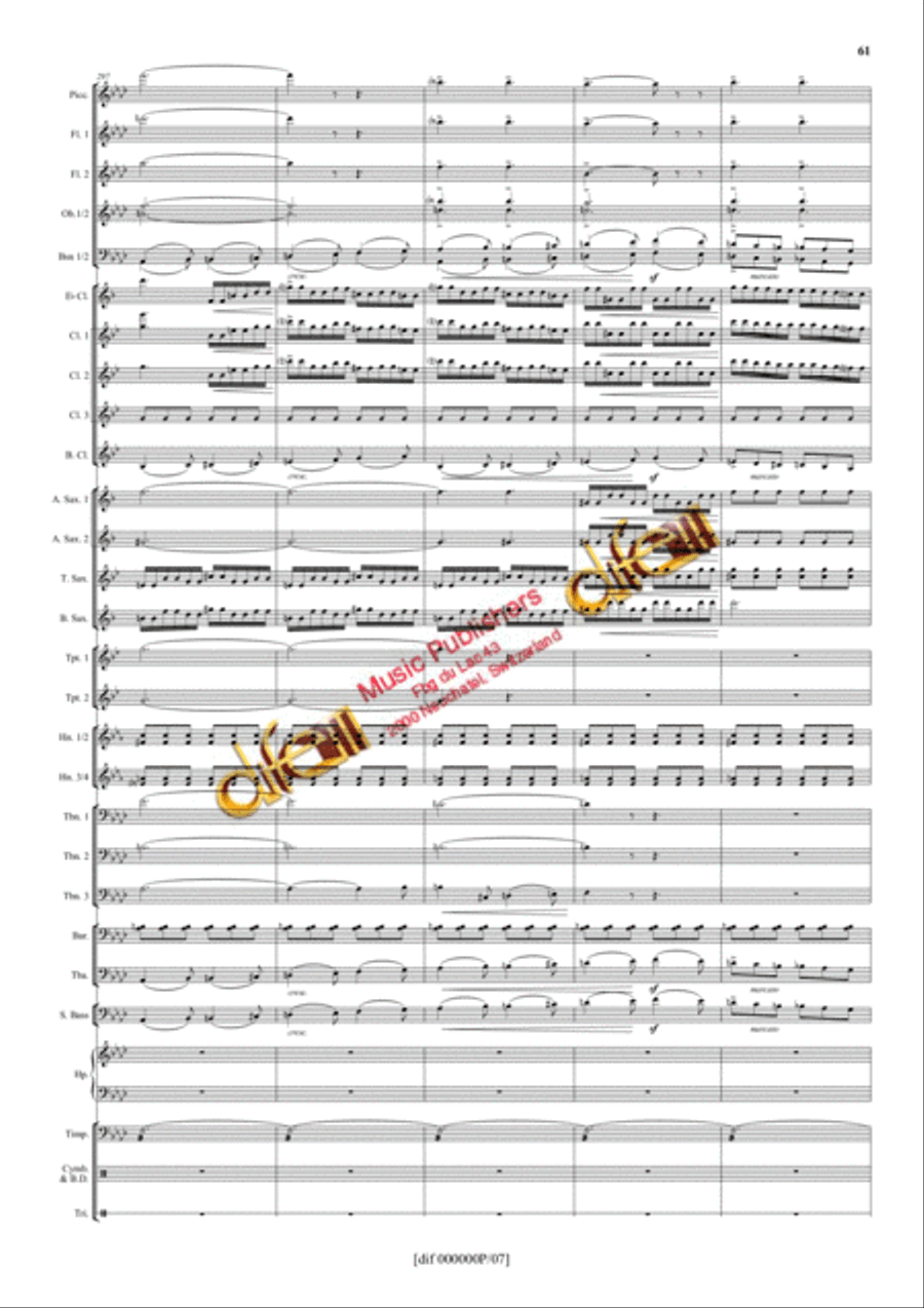 La Moldau Concert Band scores gallery preview page 60