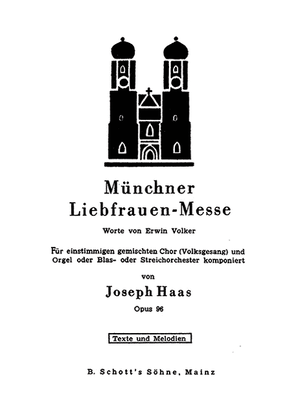 Munchener Liebfrau Messe Organ Sc