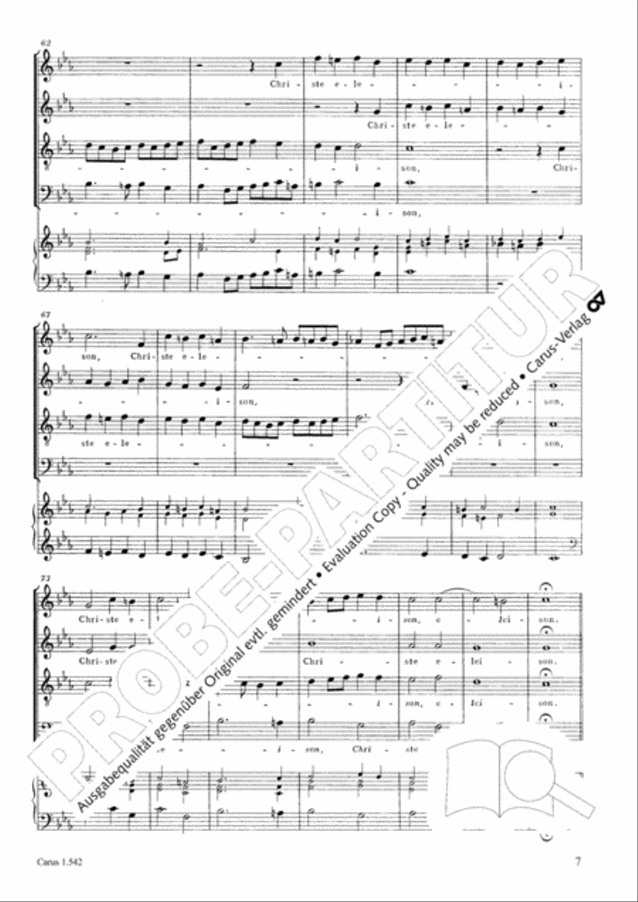 Messa a quattro voci da cappella 4-Part scores gallery preview page 8