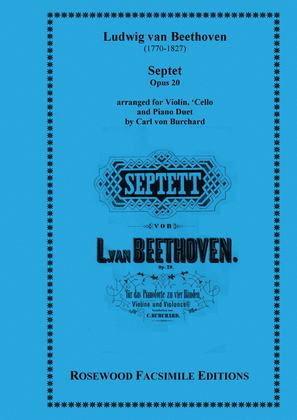 Book cover for Septet, Op. 20