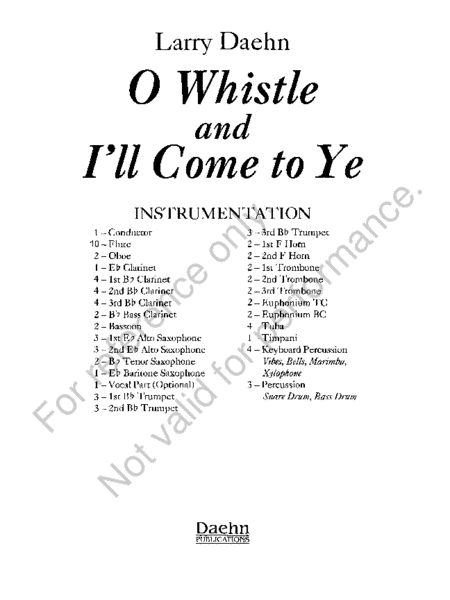 O Whistle and I’ll Come to Ye image number null