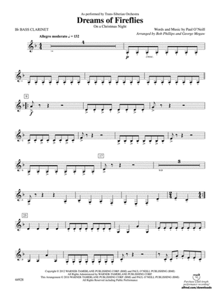 Dreams of Fireflies (On a Christmas Night): B-flat Bass Clarinet