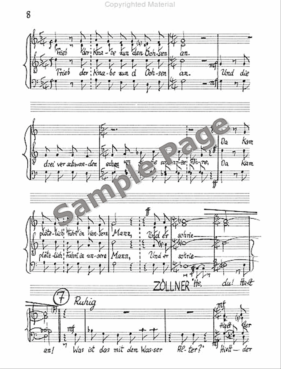 Legende Vom Weisen Score 4-Part scores gallery preview page 11
