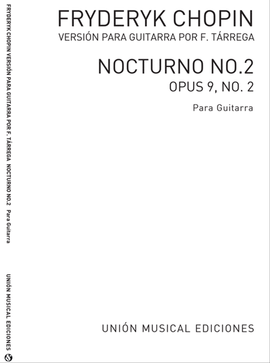 Nocturno Op.9 No.2 (Tarrega) Classical Guitar scores gallery preview page 1