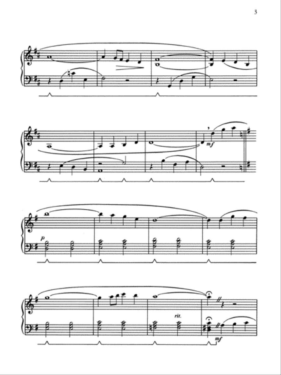The Water Is Wide Piano Solo scores gallery preview page 2