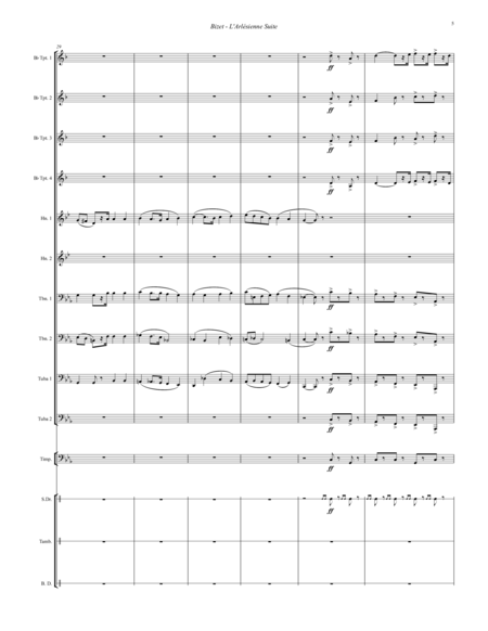 L'Arlésienne Suite for Brass Ensemble and Percussion image number null