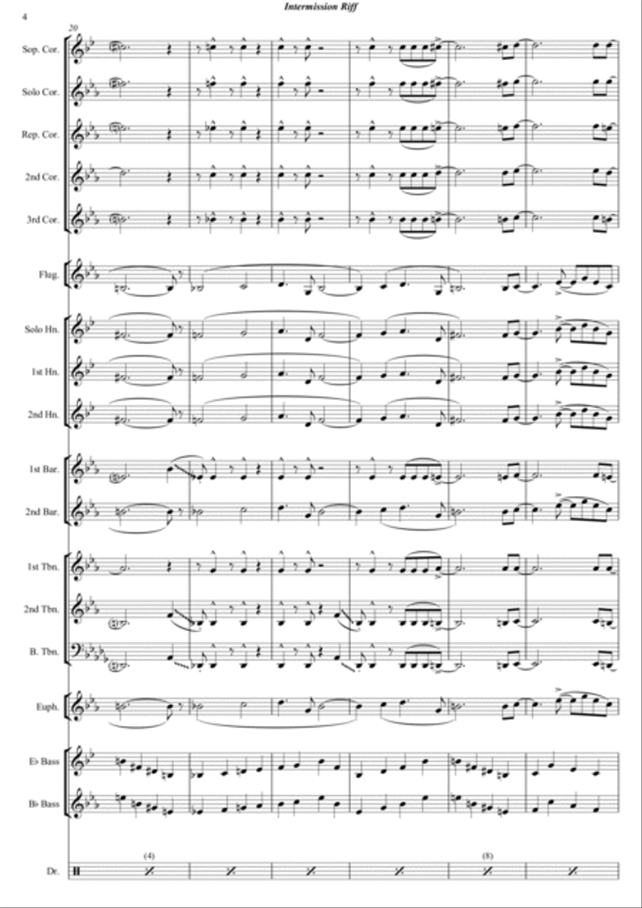 Intermission Riff Intermission Riff Brass Band scores gallery preview page 6