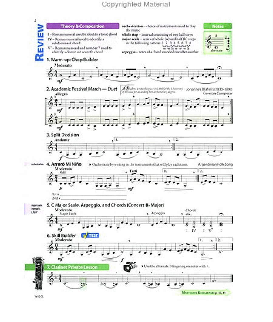 Tradition of excellence shop clarinet