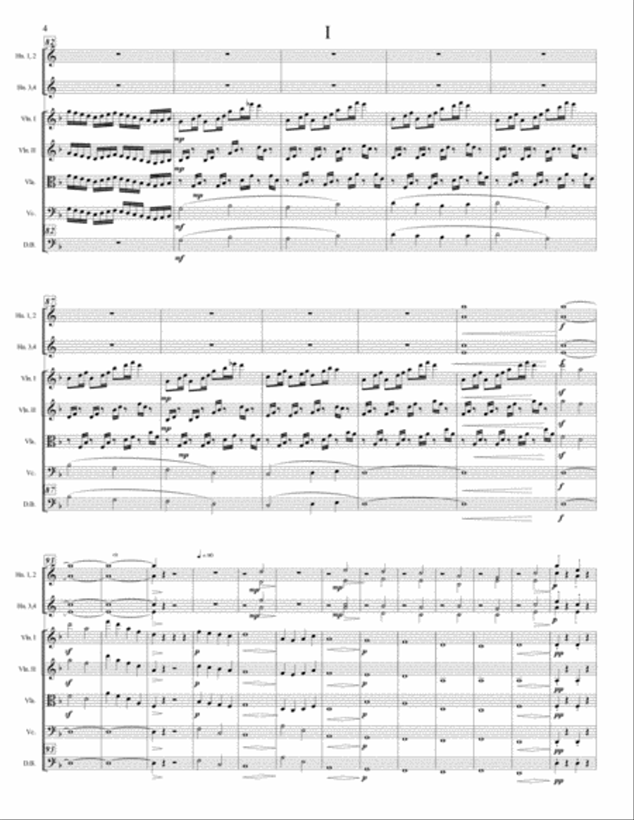 Symphony No. 3 For Strings And Horns (score only) Chamber Orchestra scores gallery preview page 5